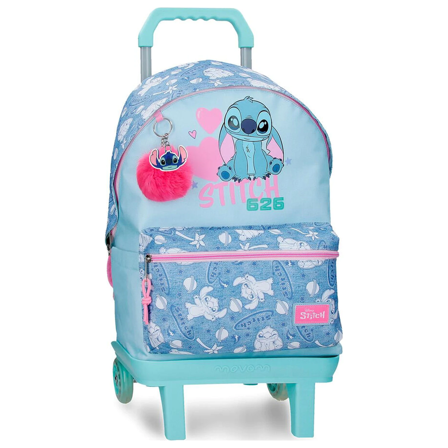 Disney Stitch Hearts trolley 44cm poza produsului