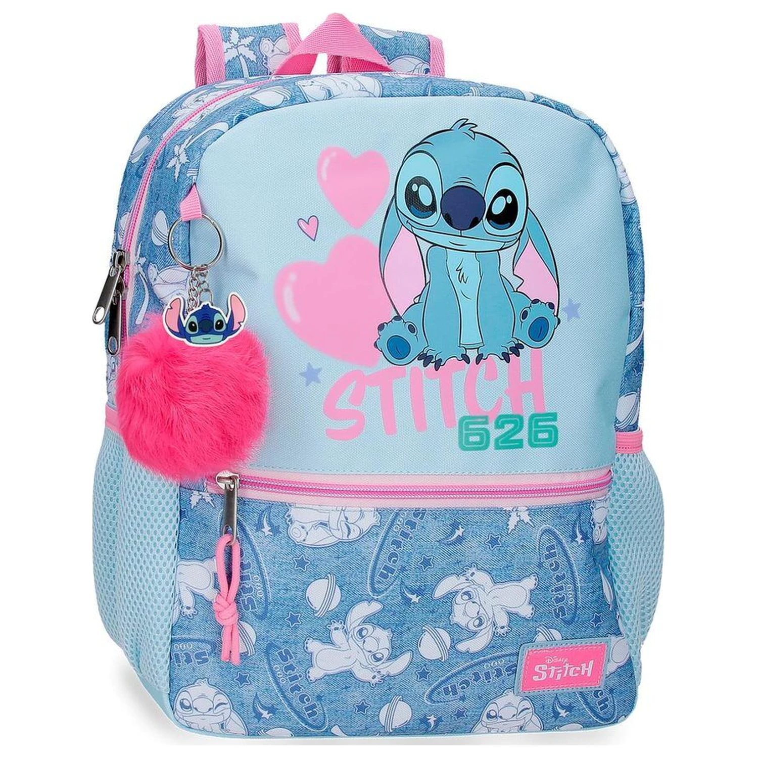 Rucsac adaptabil Disney Stitch Hearts 33 cm poza produsului