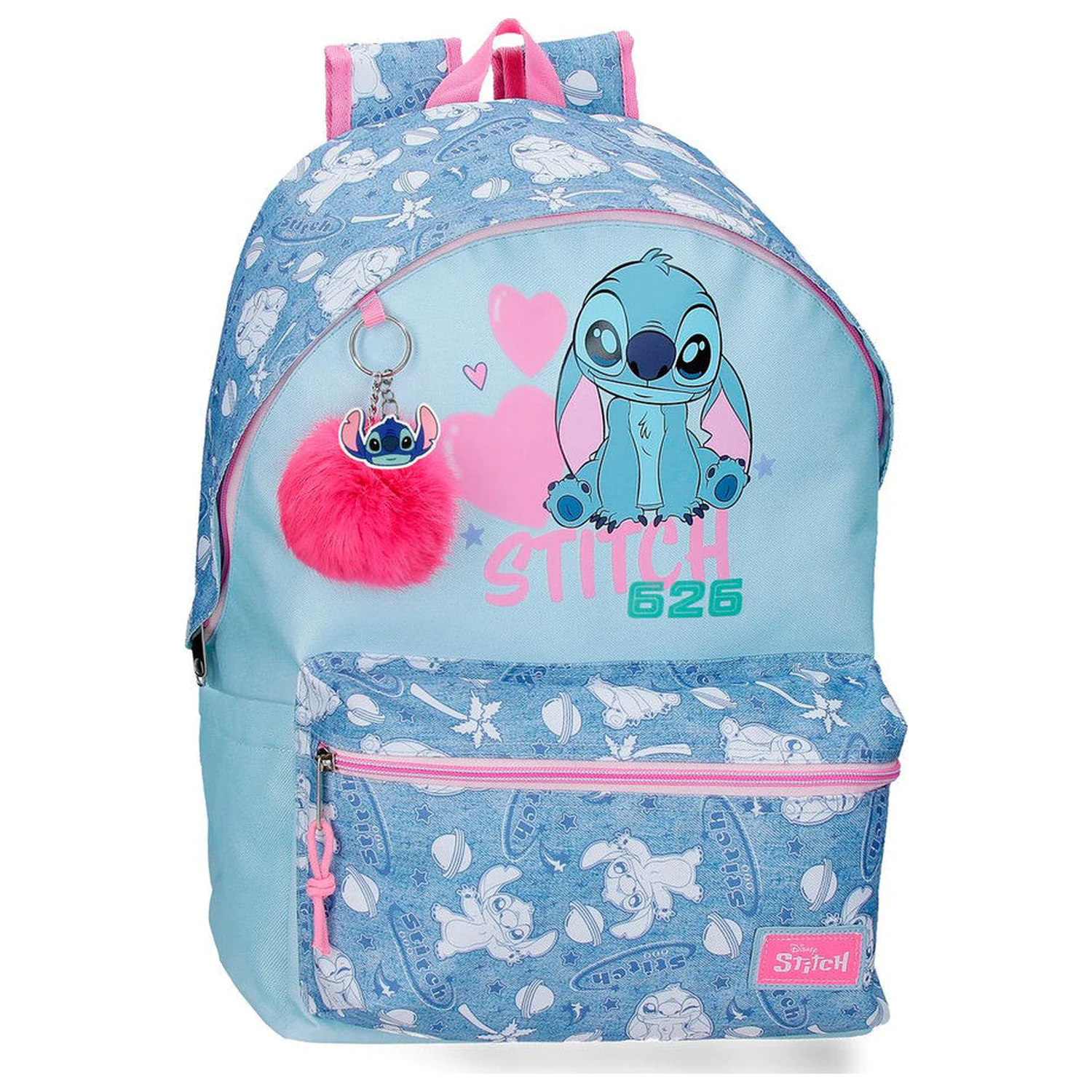 Rucsac adaptabil Disney Stitch Hearts 44cm poza produsului