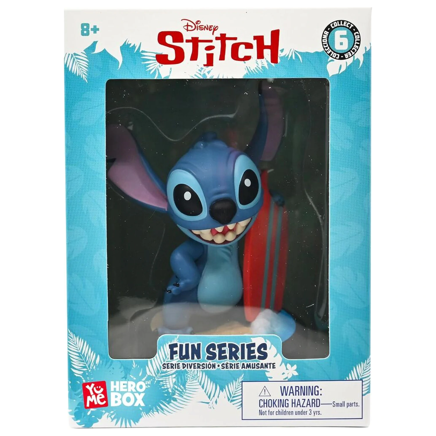 Disney Stitch Hero Box Surfer Stitch figura 8cm poza produsului