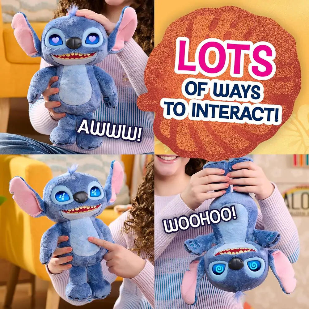 Jucărie de pluș interactiv Disney Stitch 30 cm poza produsului