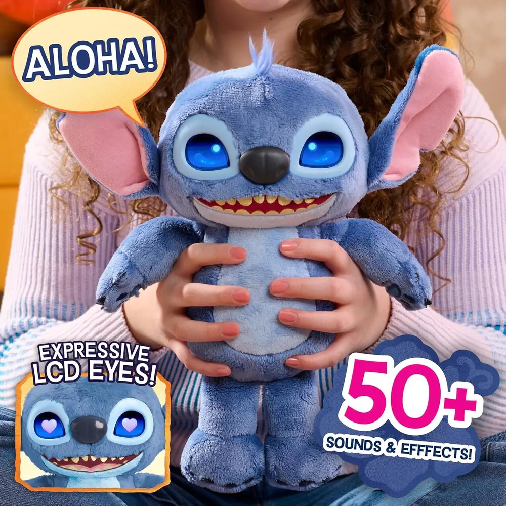 Jucărie de pluș interactiv Disney Stitch 30 cm poza produsului