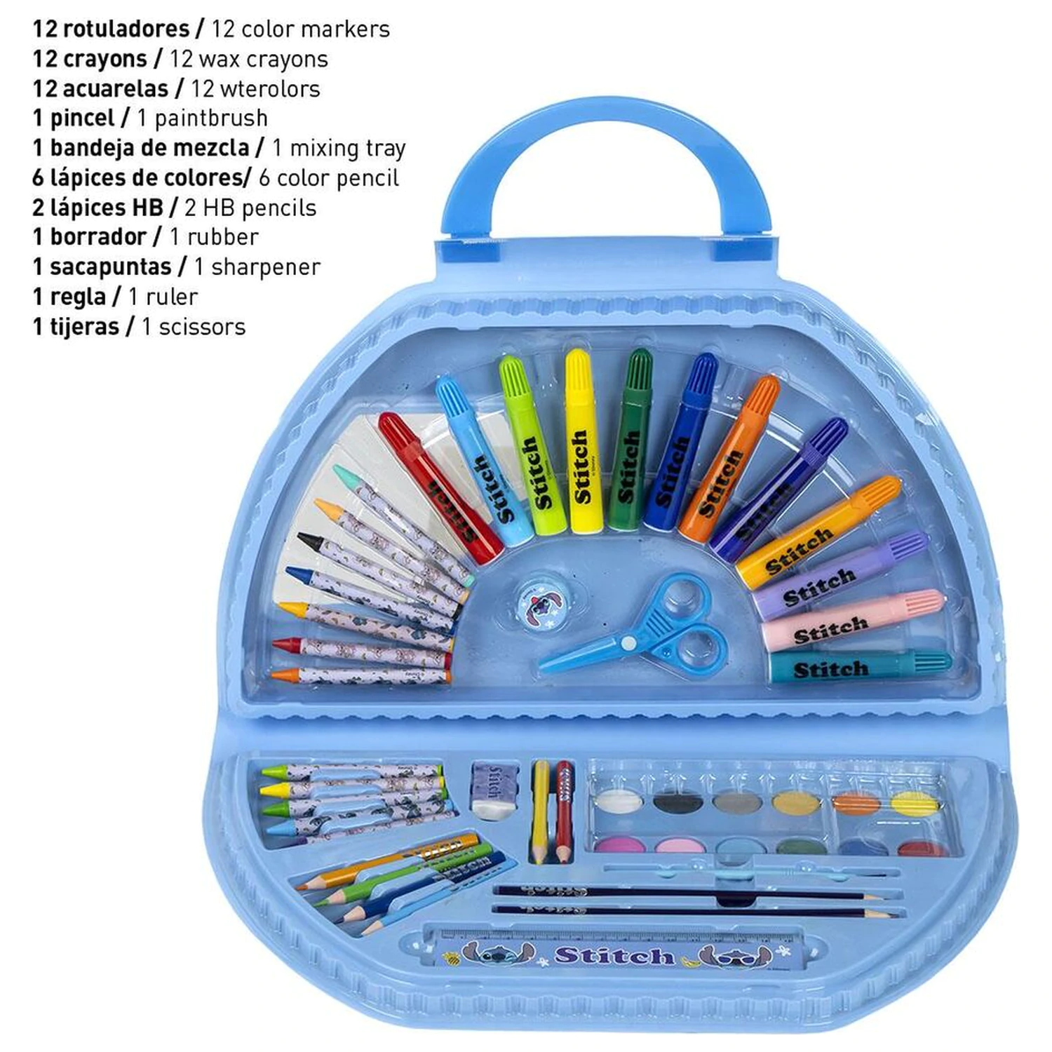 Disney Stitch Set de papetărie 50 de bucăți poza produsului
