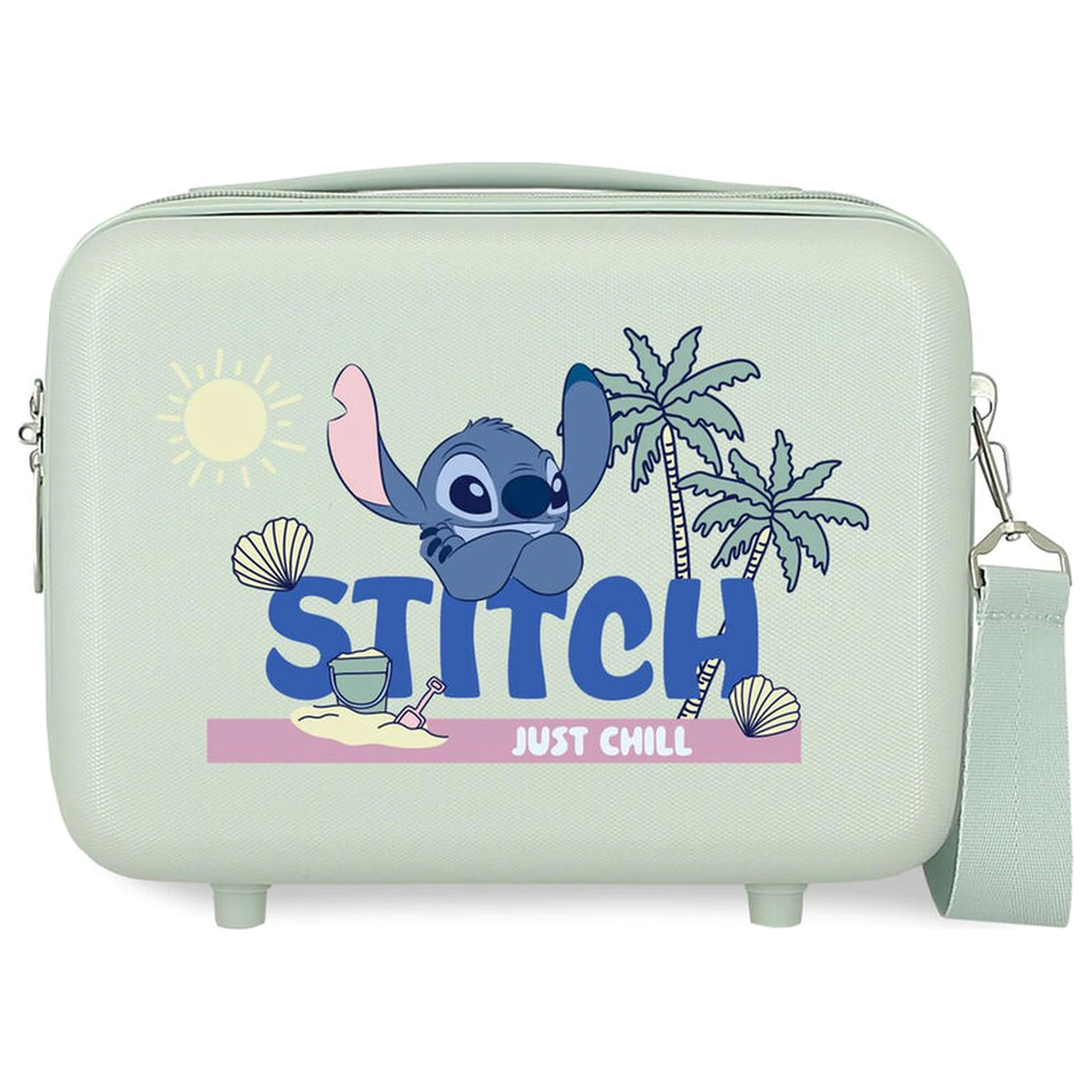 Disney Stitch Just Chill ABS beauty case adaptabil 29 cm poza produsului