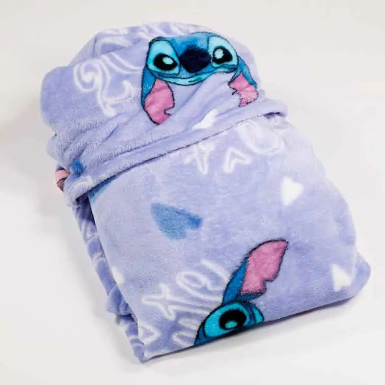 Disney Stitch Coral patura cu gluga 120x150cm poza produsului