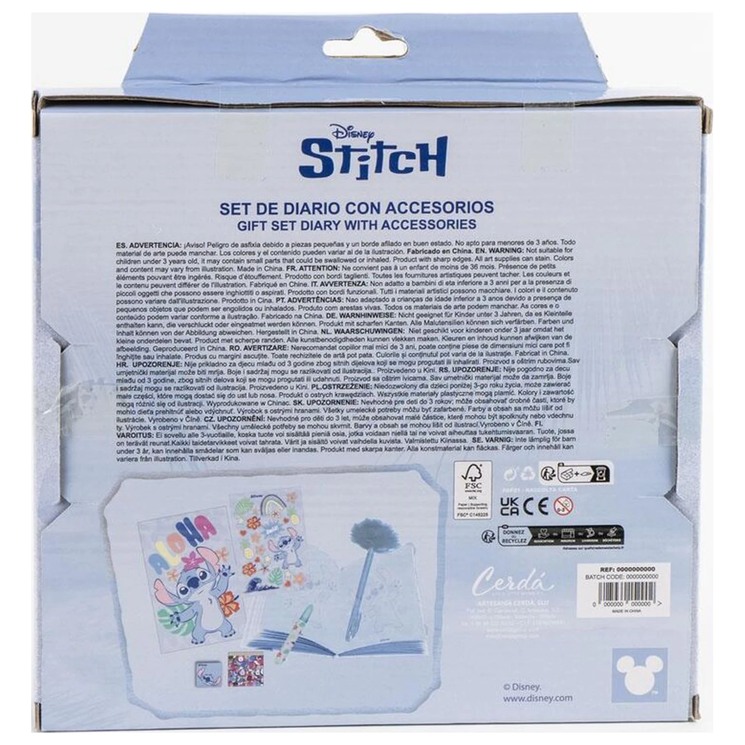 Disney Stitch Set Jurnal poza produsului