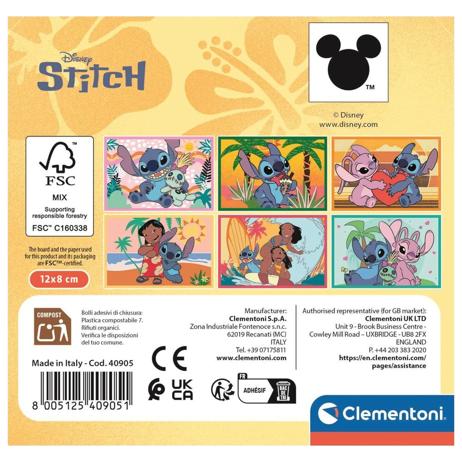 Disney Stitch Cubes puzzle 6 bucăți poza produsului