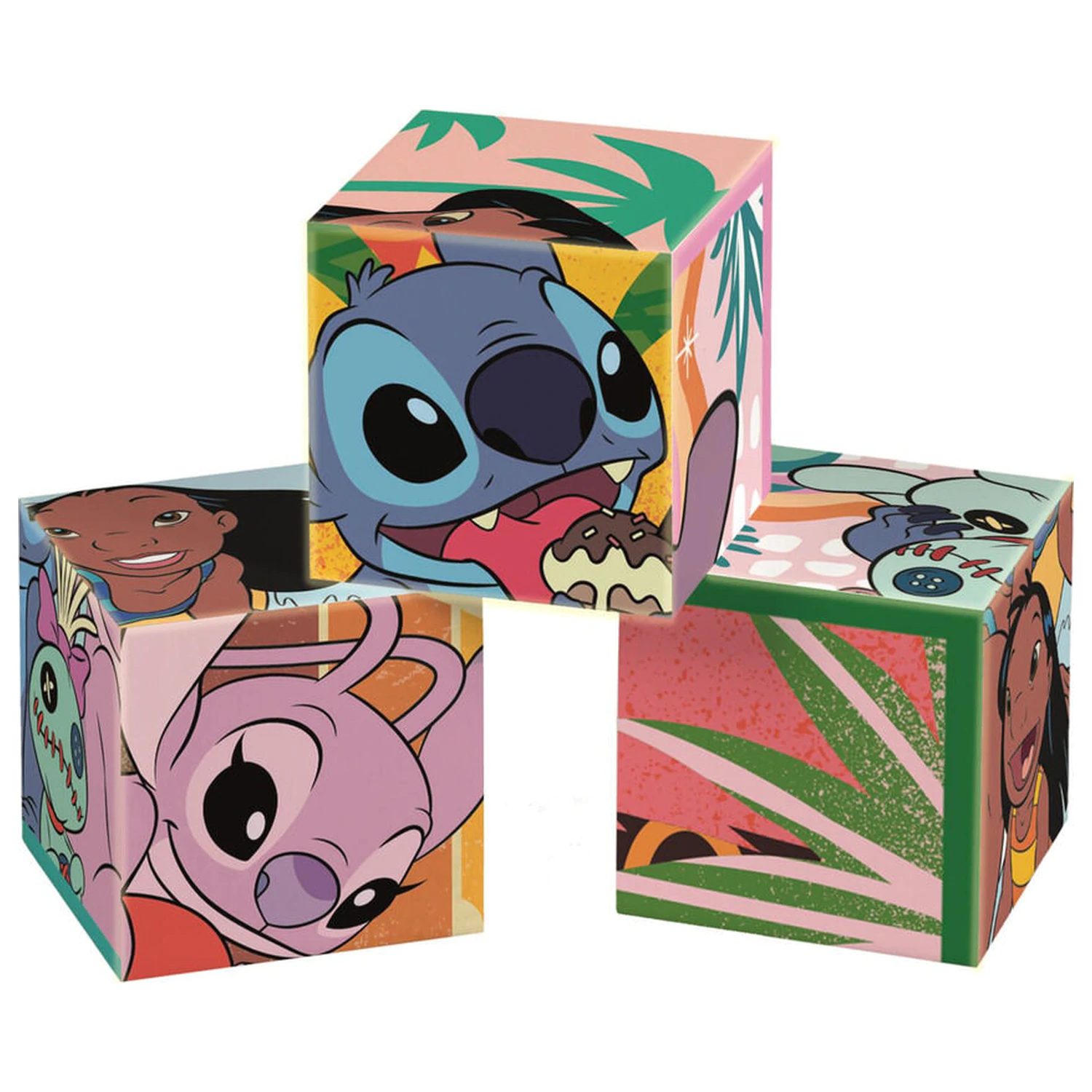 Disney Stitch Cubes puzzle 6 bucăți poza produsului