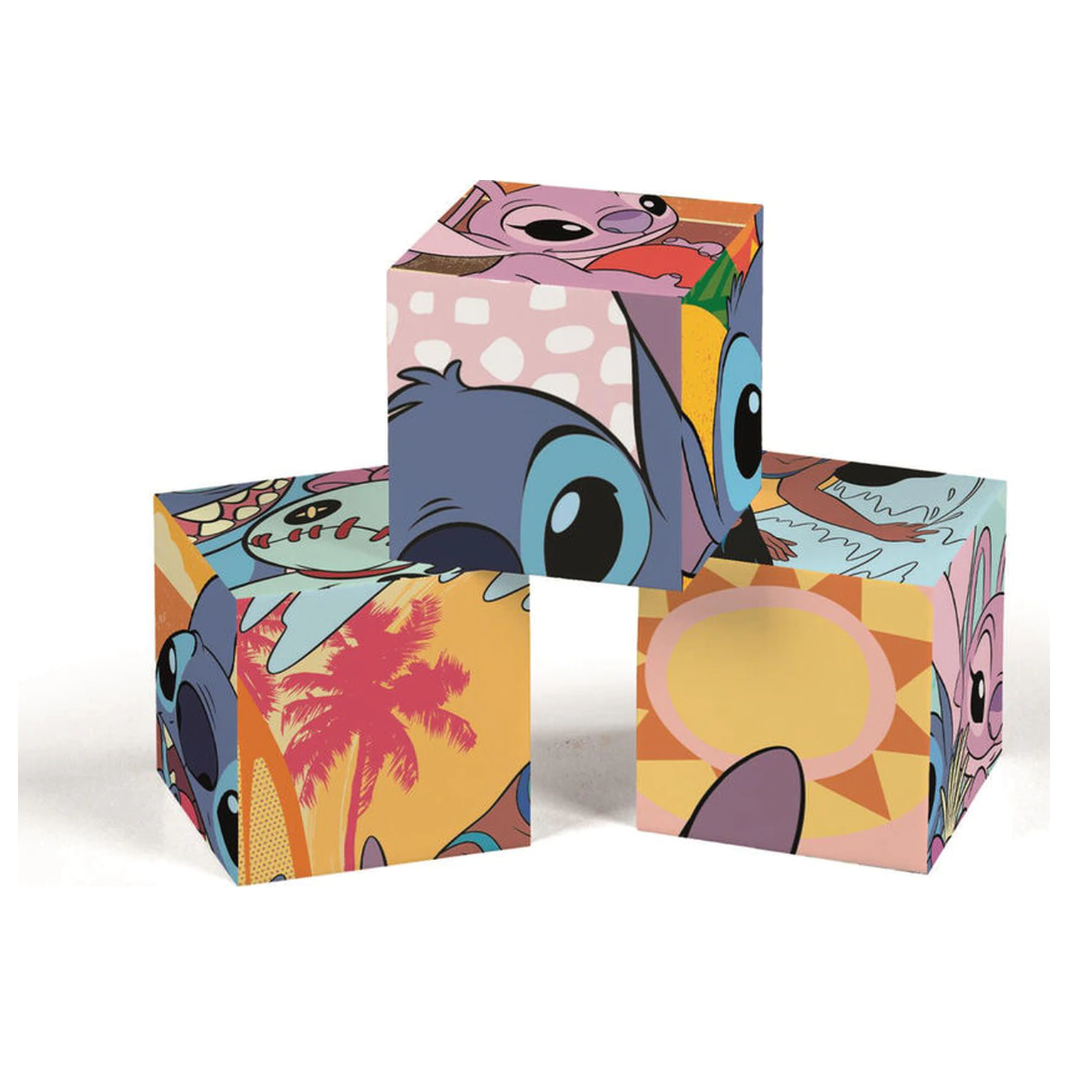 Disney Stitch Cubes puzzle 6 bucăți poza produsului
