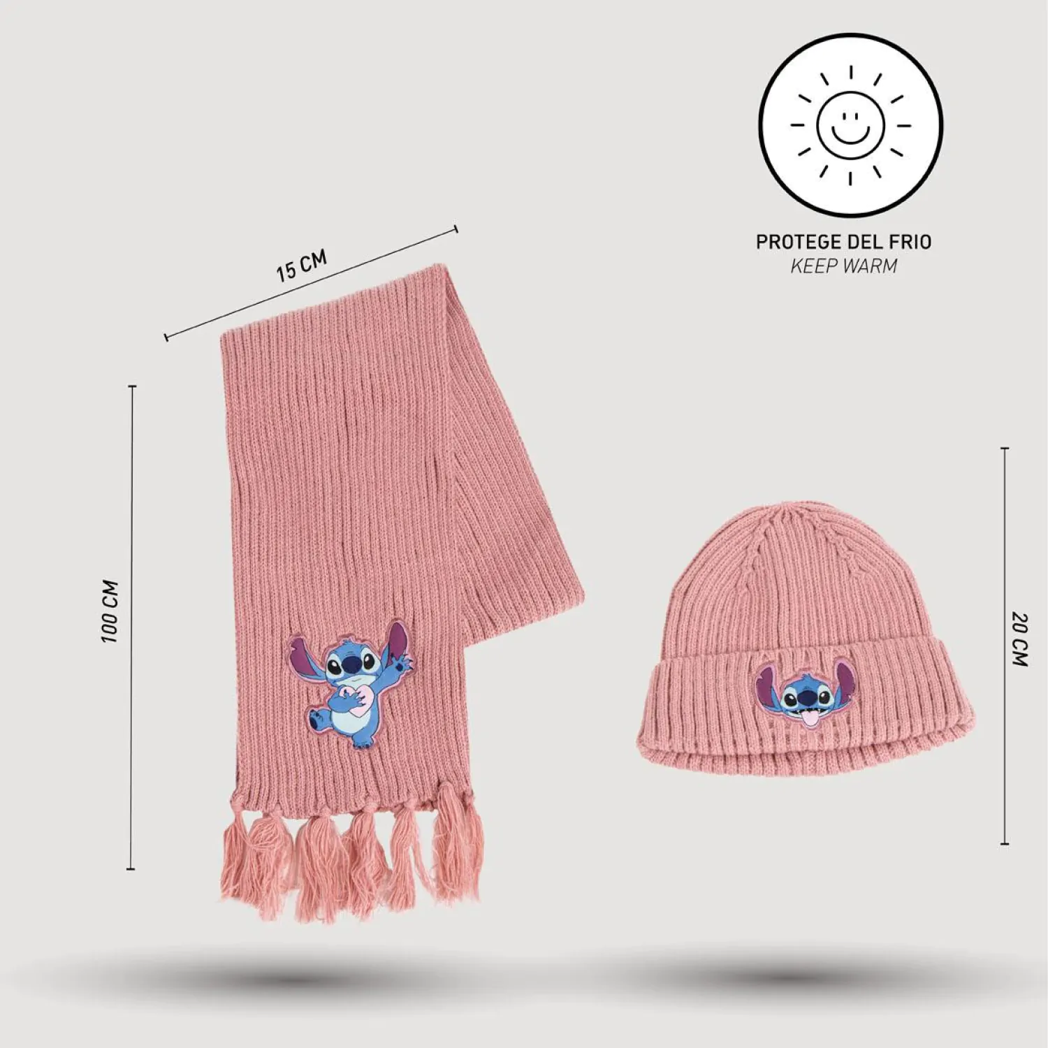 Disney Stitch beanie + set de fular poza produsului