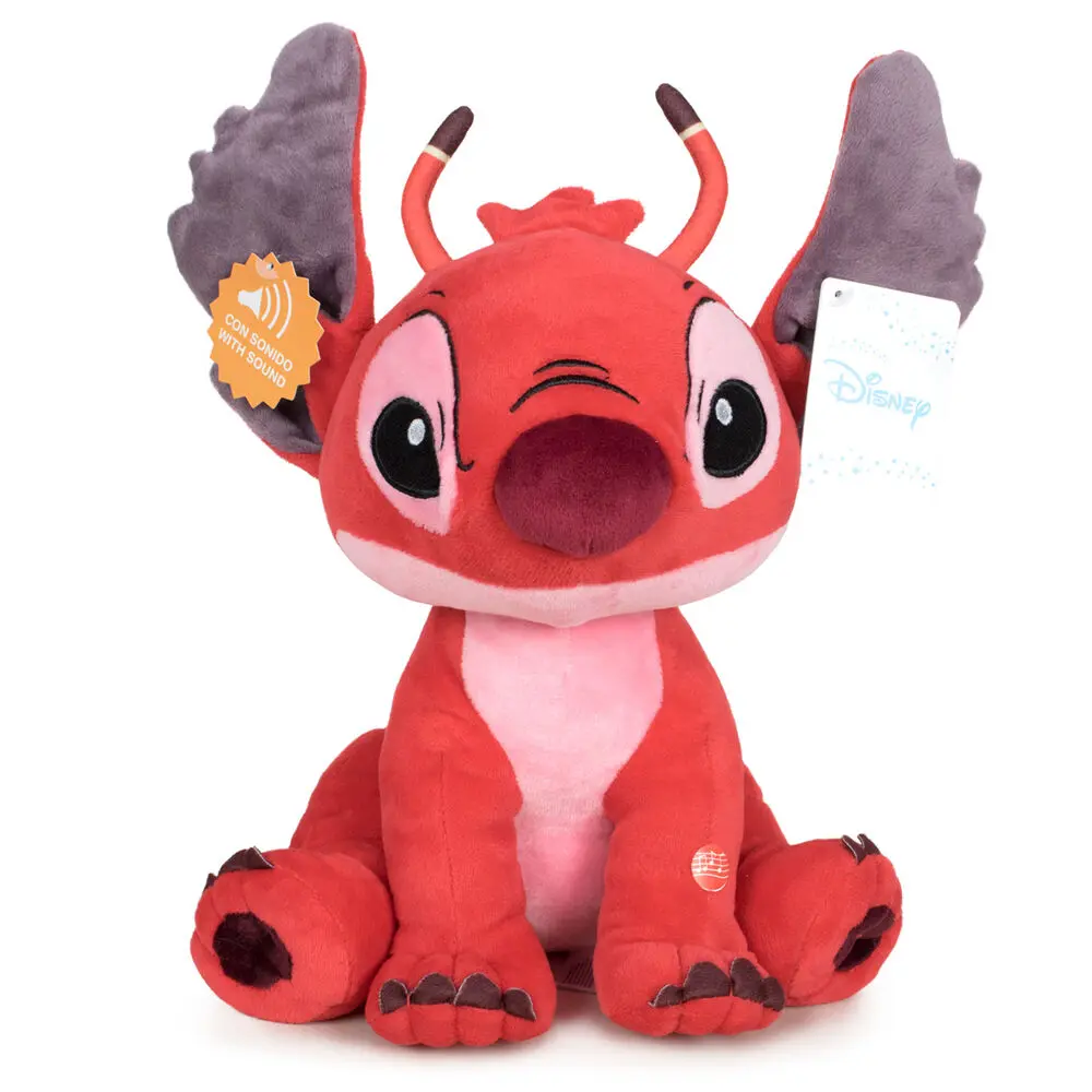 Disney Stitch Leroy jucărie de pluș moale cu sunet 30cm poza produsului