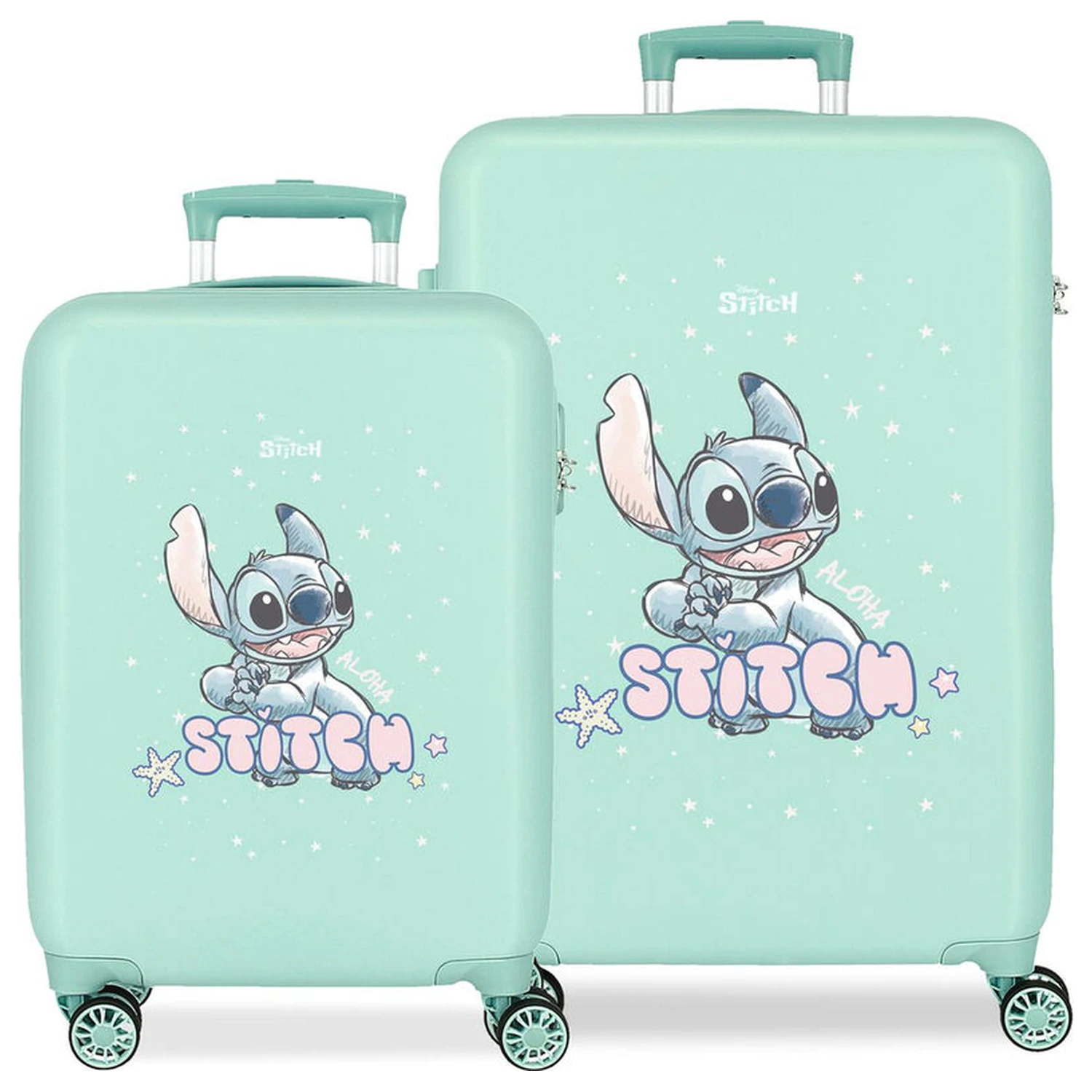 Disney Stitch Lovely ABS set de 2 piese troler valiza 55/65cm poza produsului