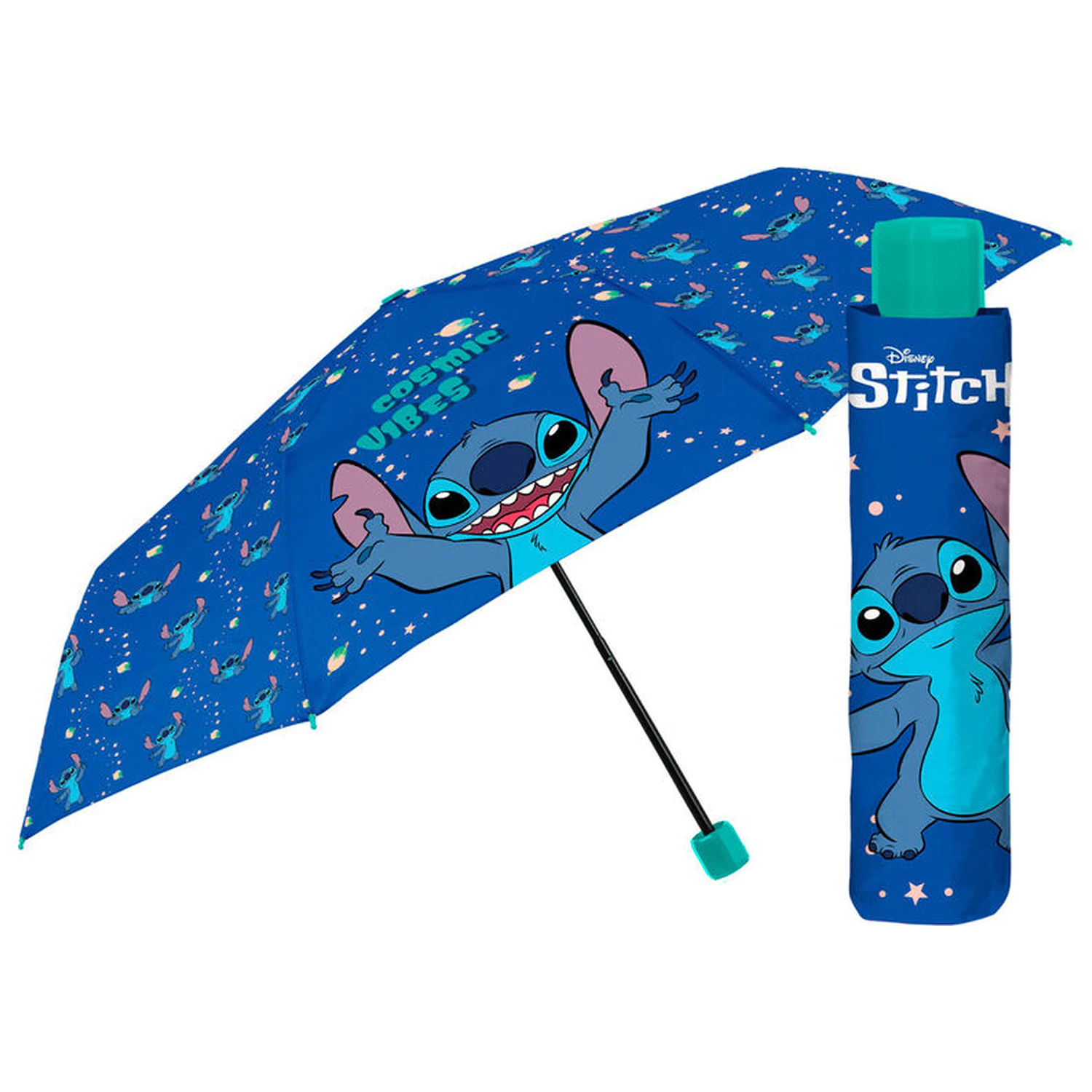 Disney Stitch umbrela manuala pliabila 50cm poza produsului