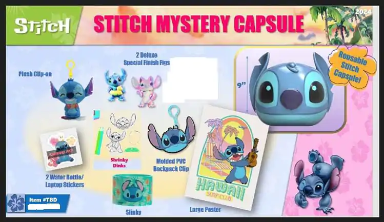 Disney Stitch capsulă surpriză 22,5 cm poza produsului