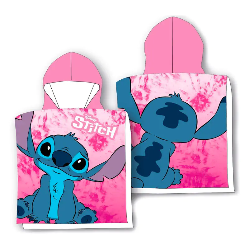 Disney Stitch prosop poncho microfibră poza produsului