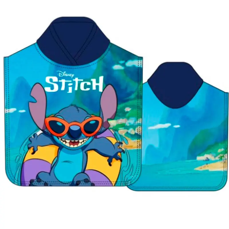 Disney Stitch prosop poncho din microfibră poza produsului