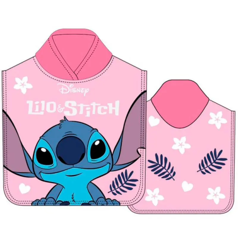 Prosop tip poncho din microfibră Disney Stitch poza produsului