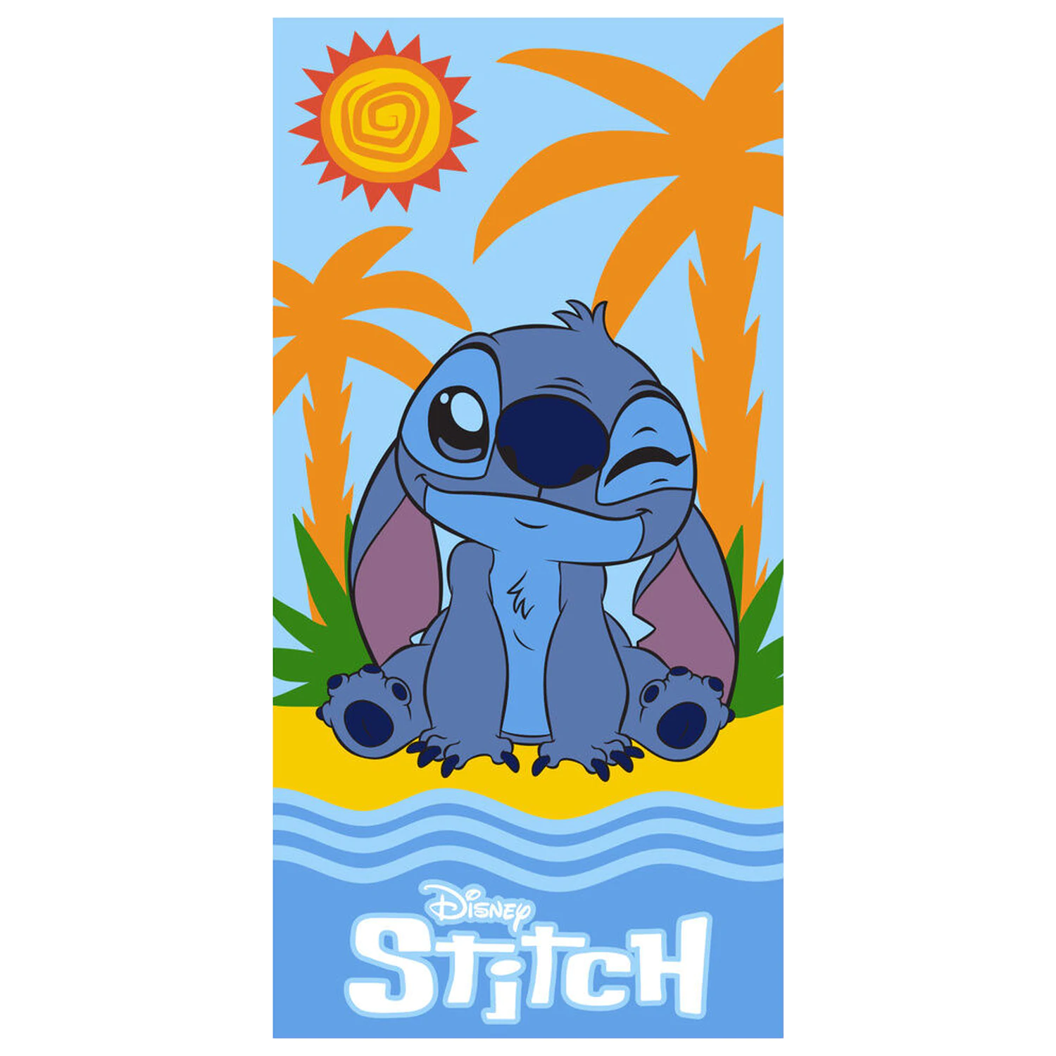 Disney Stitch prosop de plaja din microfibra poza produsului