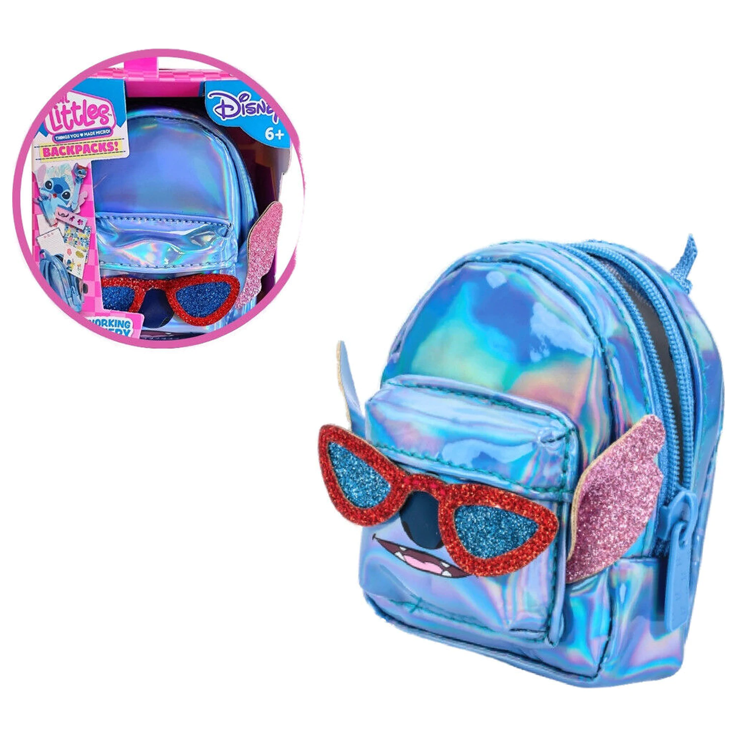 Disney Stitch mini rucsac cu accesorii poza produsului