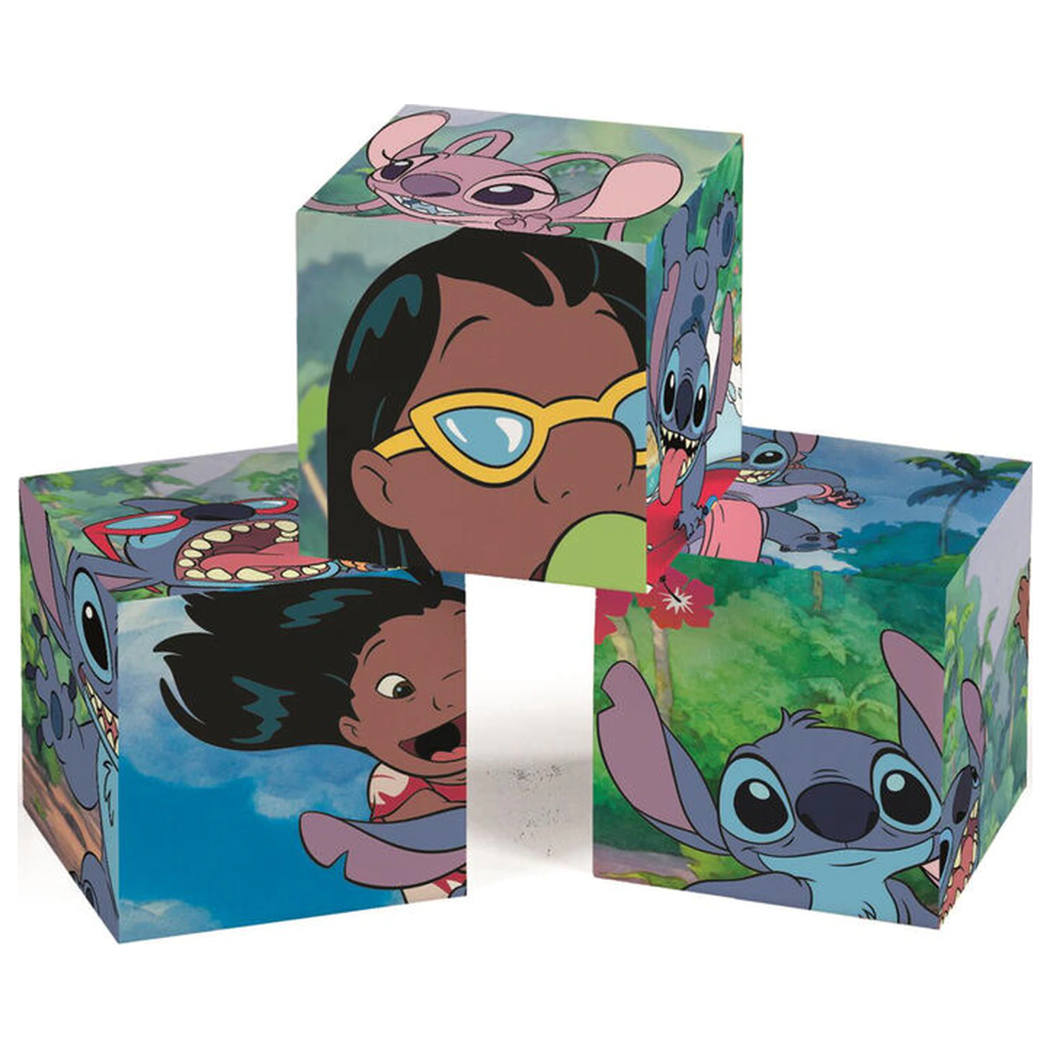 Disney Stitch My First Cubes Puzzle 3-6-9-12 piese poza produsului