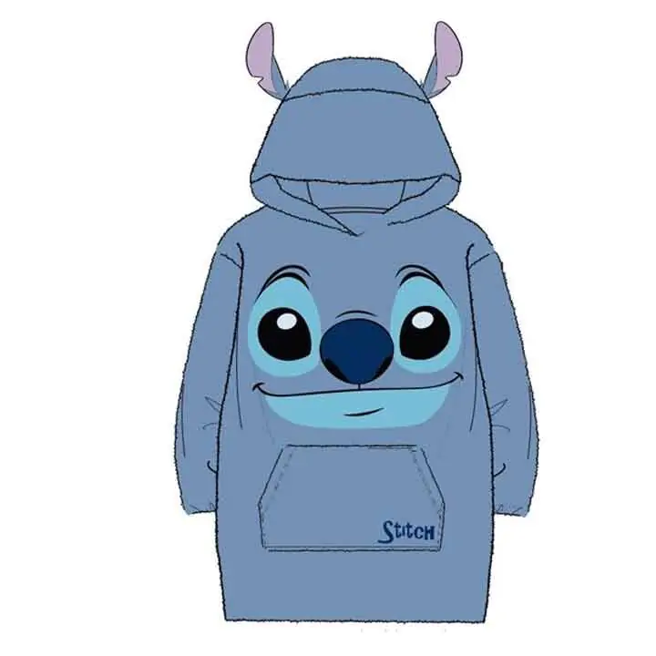 Disney Stitch pulover supradimensionat tip palton pentru adulti coral poza produsului