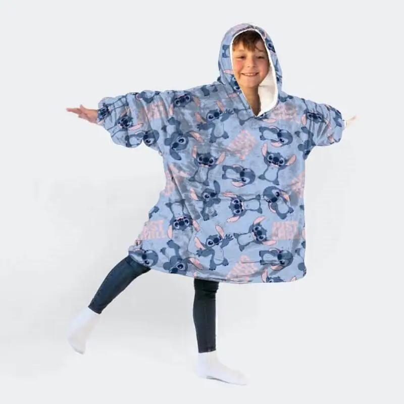 Disney Stitch hanorac supradimensionat palton copii coral poza produsului