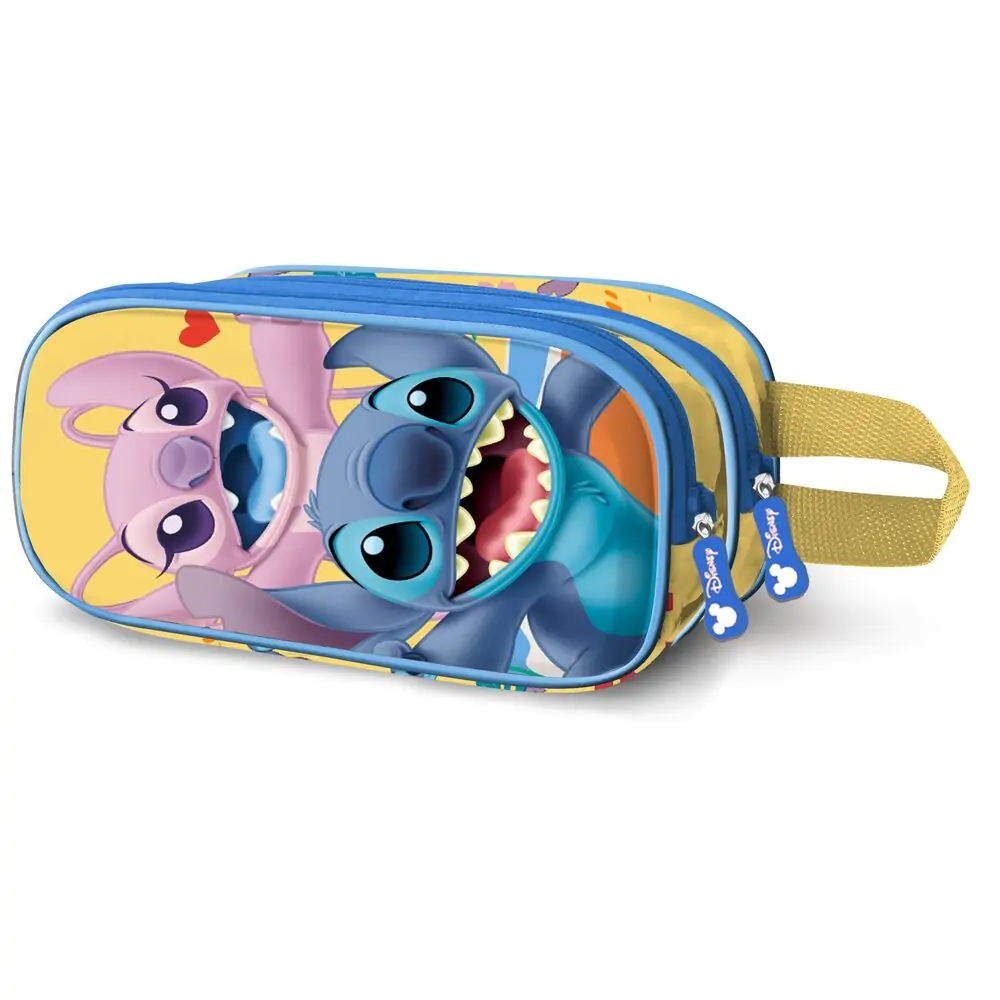 Disney Stitch Ocean 3D etui dublu pentru creioane poza produsului