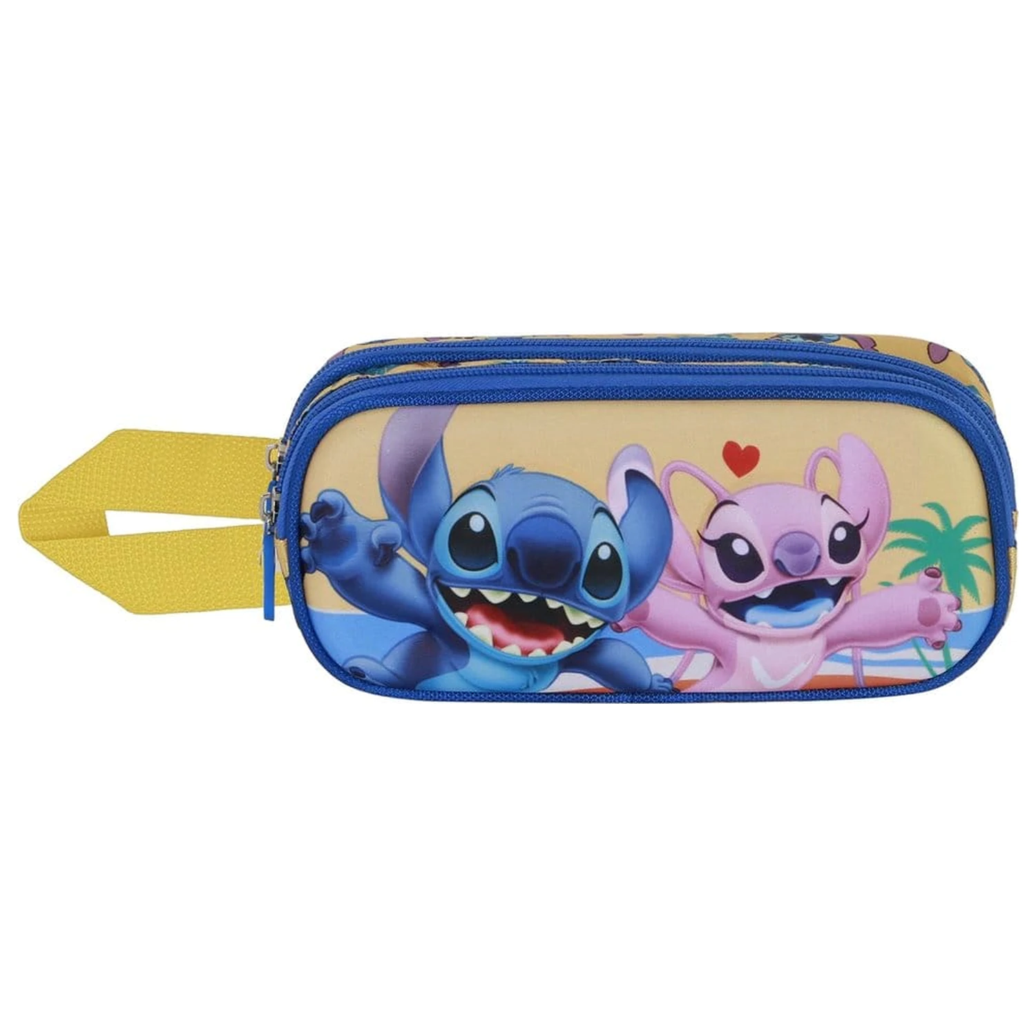 Disney Stitch Ocean 3D etui dublu pentru creioane poza produsului