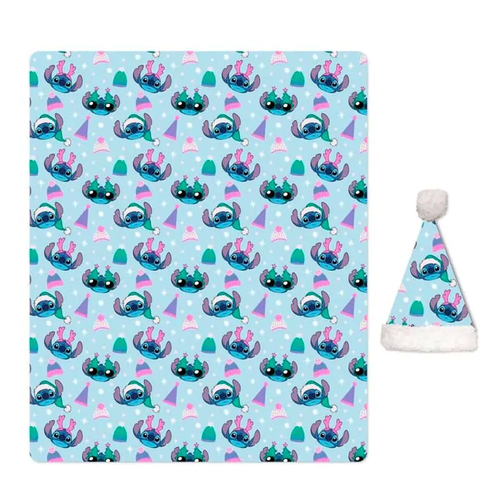 Disney Stitch Coral pătura + set cu pălărie poza produsului