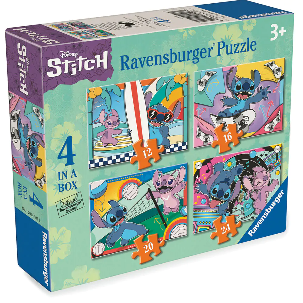 Disney Stitch puzzle 12-16-20-24 piese poza produsului