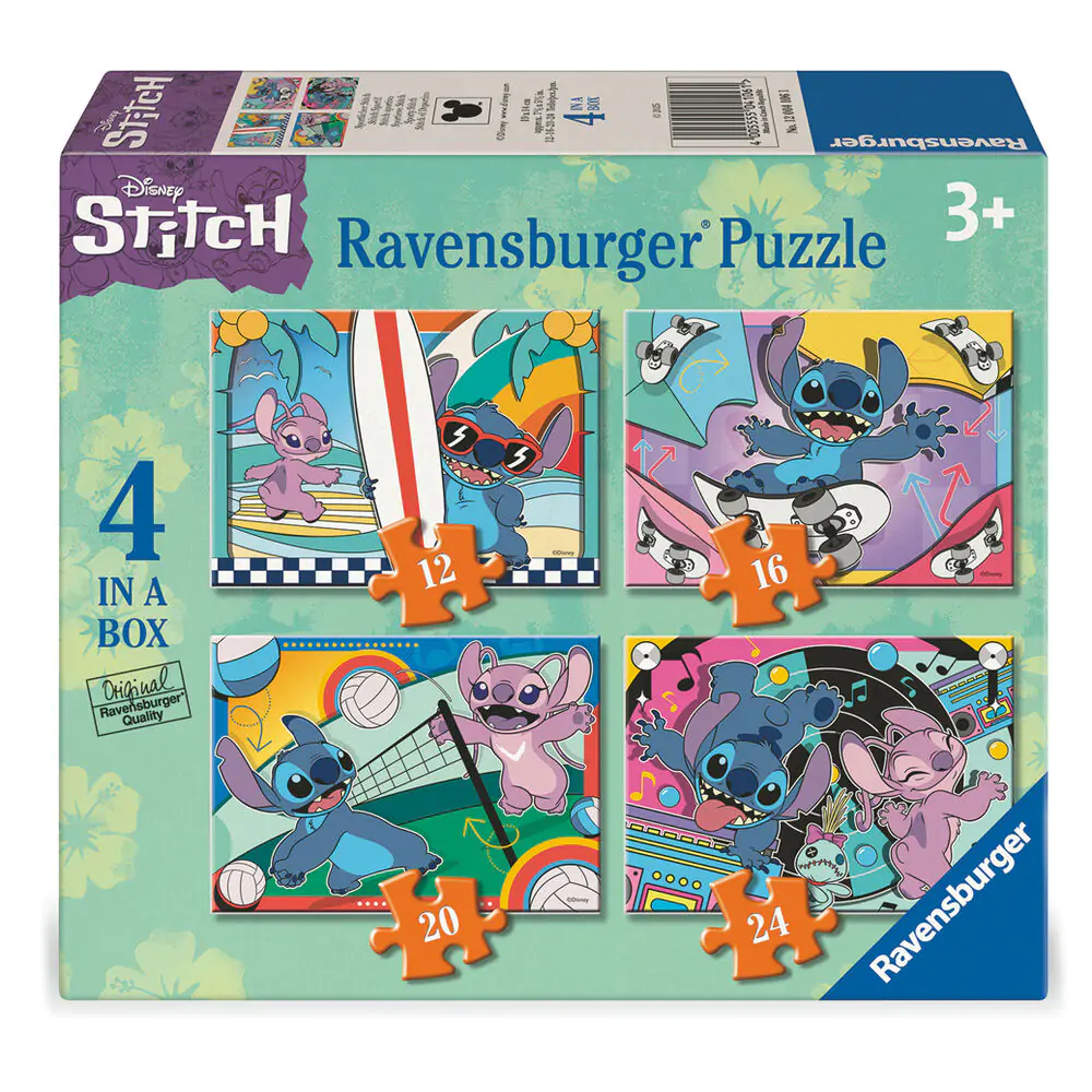 Disney Stitch puzzle 12-16-20-24 piese poza produsului