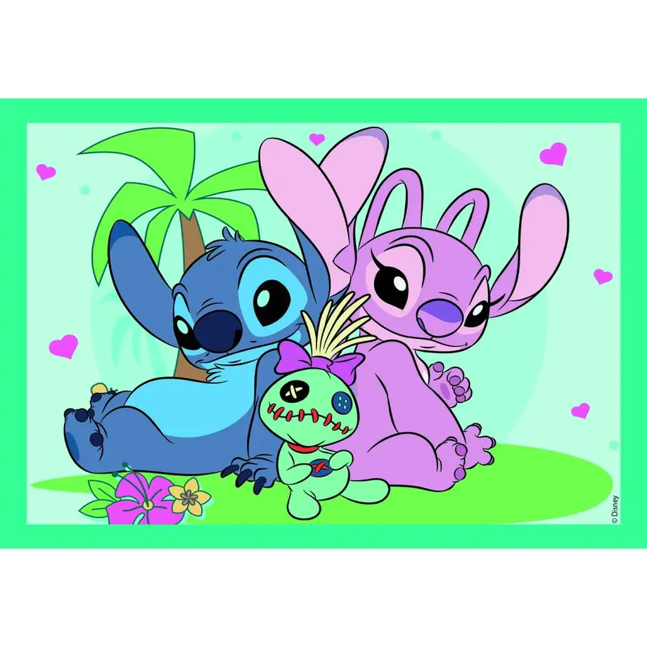 Puzzle Disney Stitch 12+16+20+24 piese poza produsului