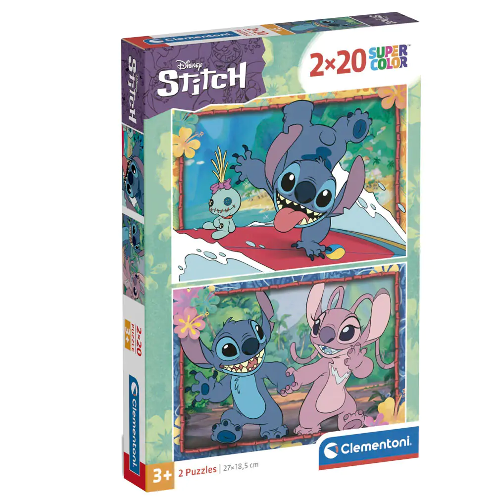 Puzzle Disney Stitch 2x20 piese poza produsului