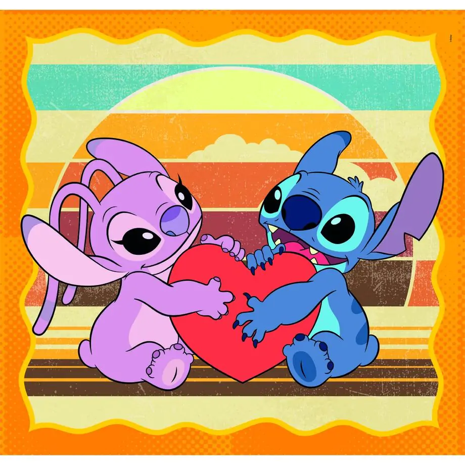 Disney Stitch puzzle 3 x 48 de piese poza produsului