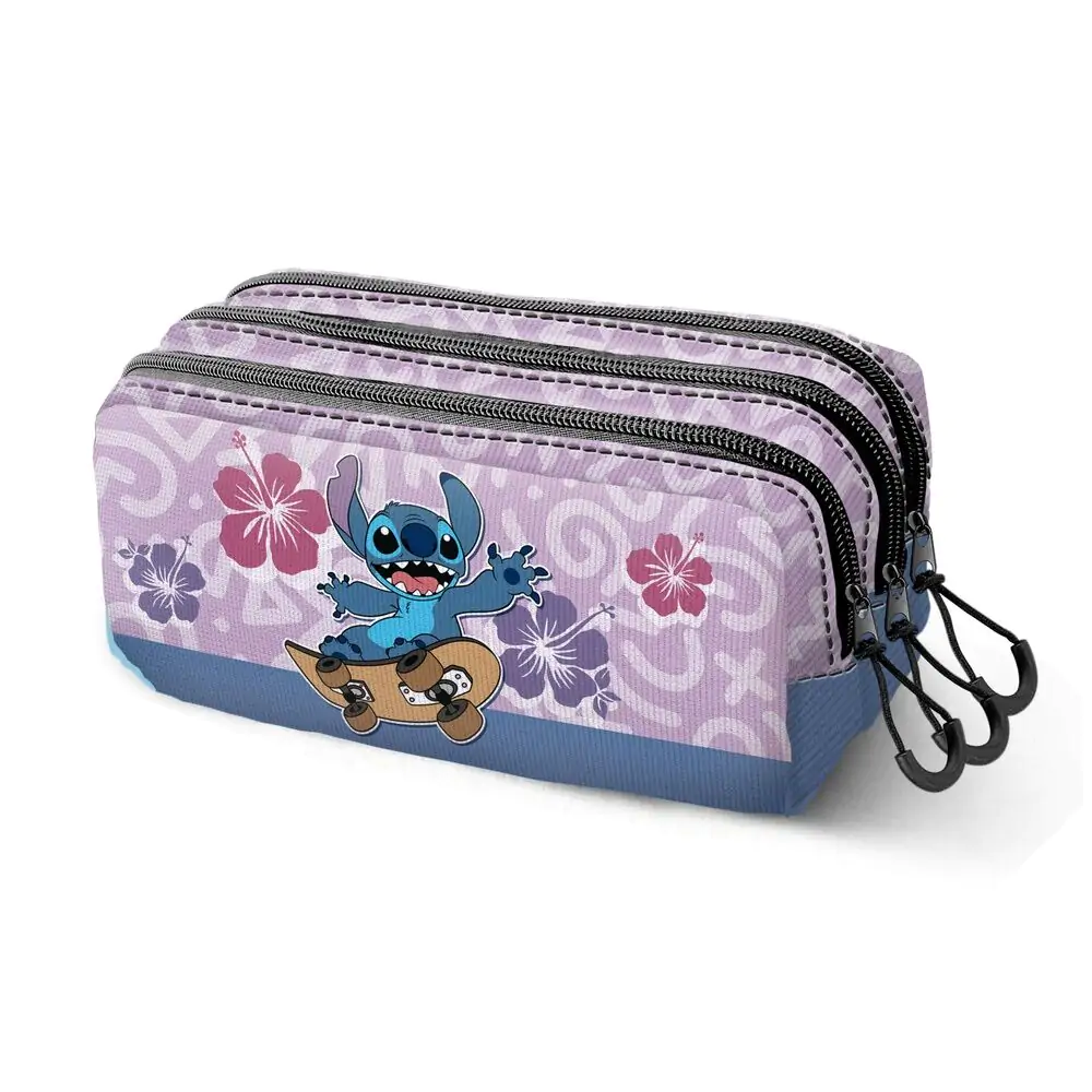 Disney Stitch Skate etui triplu pentru creioane poza produsului