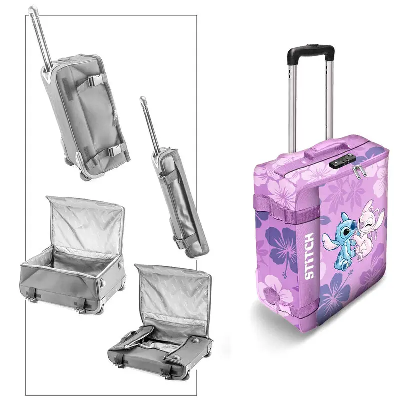 Disney Stitch - Valiză trolley Stitch & Angel 55cm poza produsului
