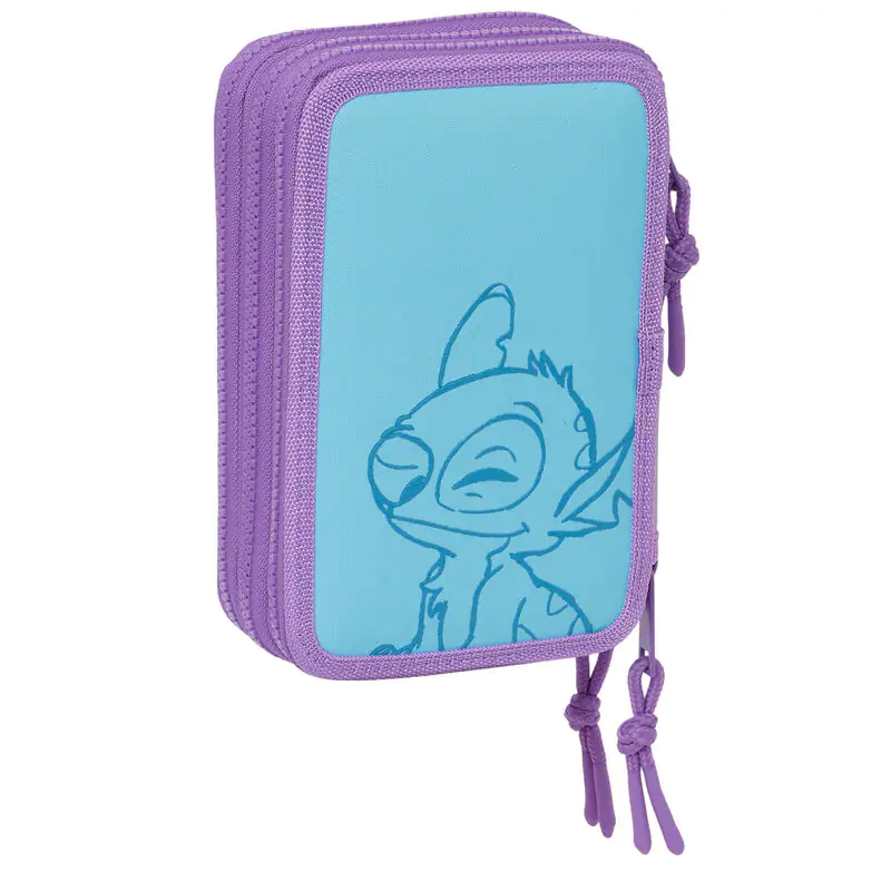 Disney Stitch Sweet etui triplu pentru creioane 36 buc poza produsului