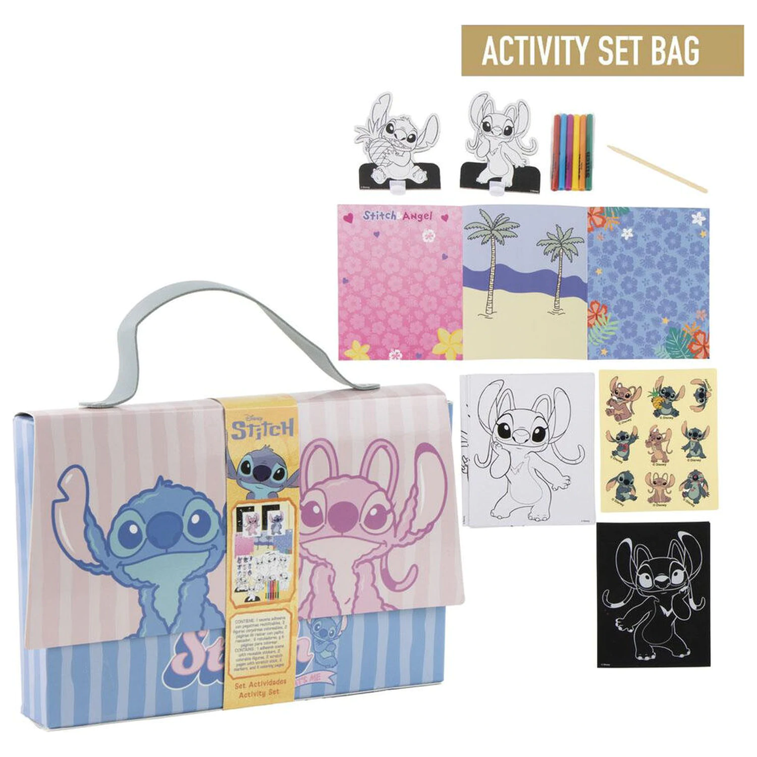 Disney Stitch Set sac de colorat poza produsului