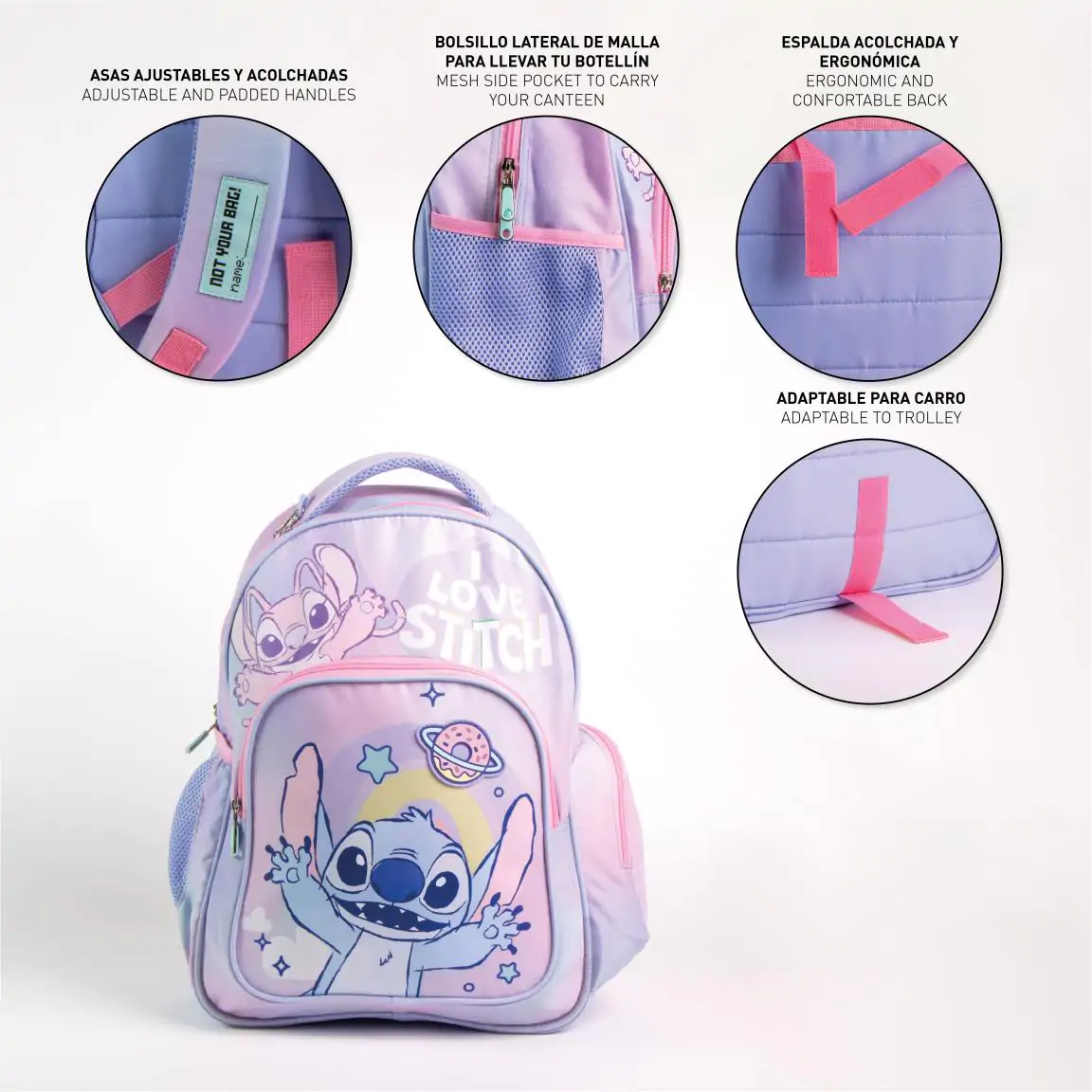 Rucsac Disney Stitch 42cm poza produsului