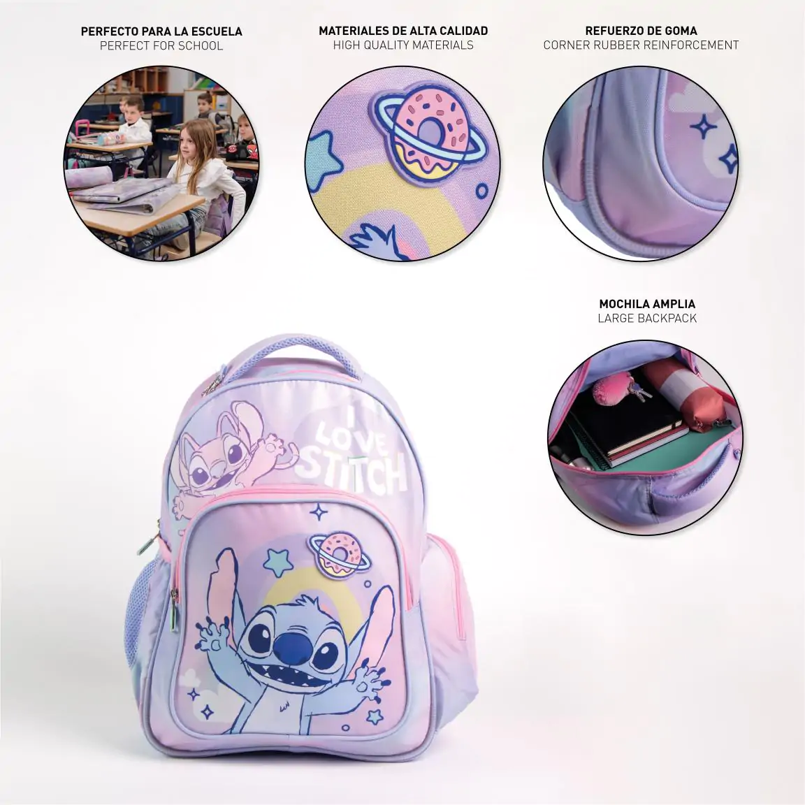 Rucsac Disney Stitch 42cm poza produsului