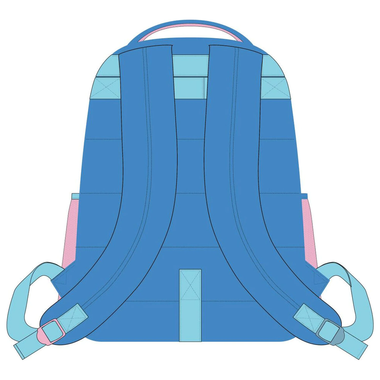 Disney Stitch ghiozdan adaptabil 42cm poza produsului