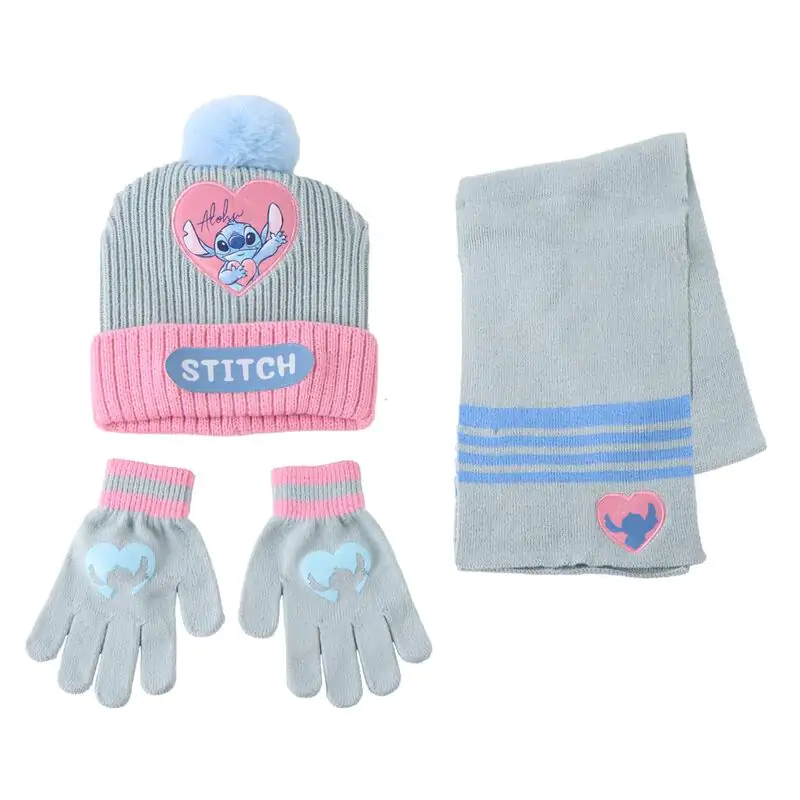 Disney Stitch set iarna caciula snood manusi poza produsului