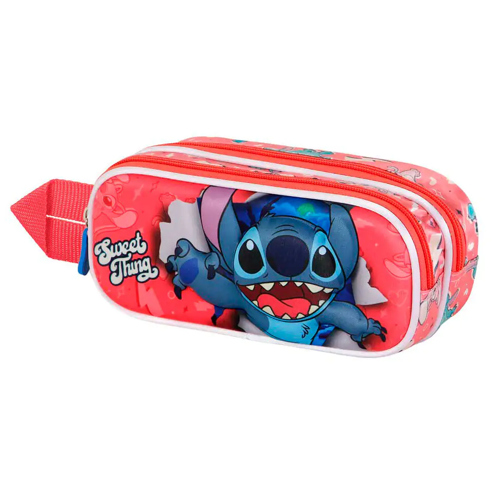 Disney Stitch Thing 3D etui dublu pentru creioane poza produsului