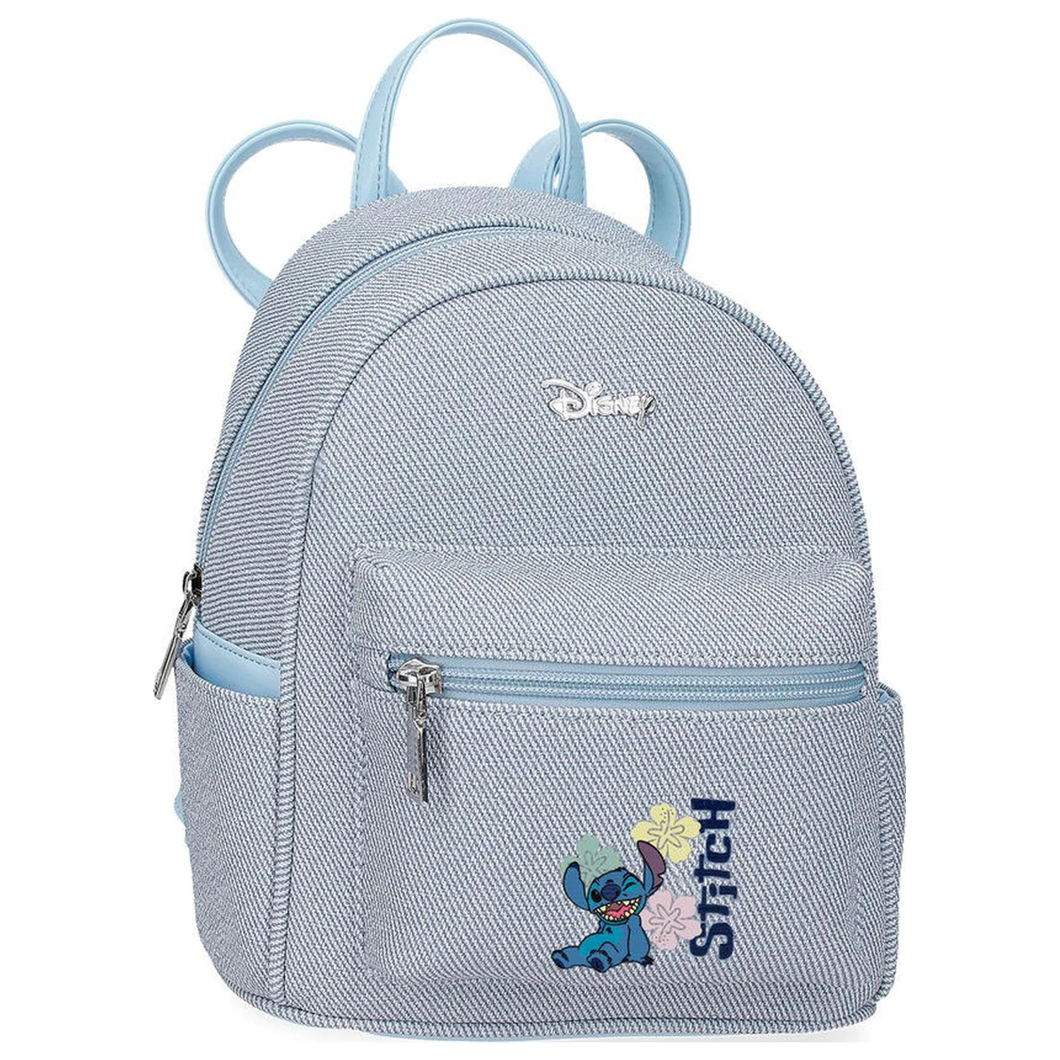 Disney Stitch Tiki ghiozdan rucsac denim de 23cm poza produsului