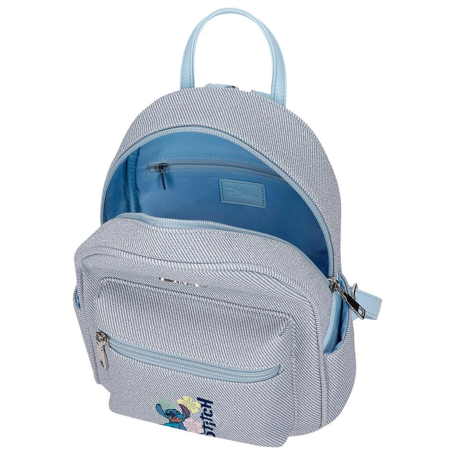 Disney Stitch Tiki ghiozdan rucsac denim de 23cm poza produsului