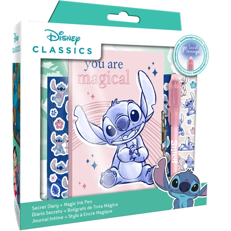 Disney Stitch jurnal secret + pix magic poza produsului