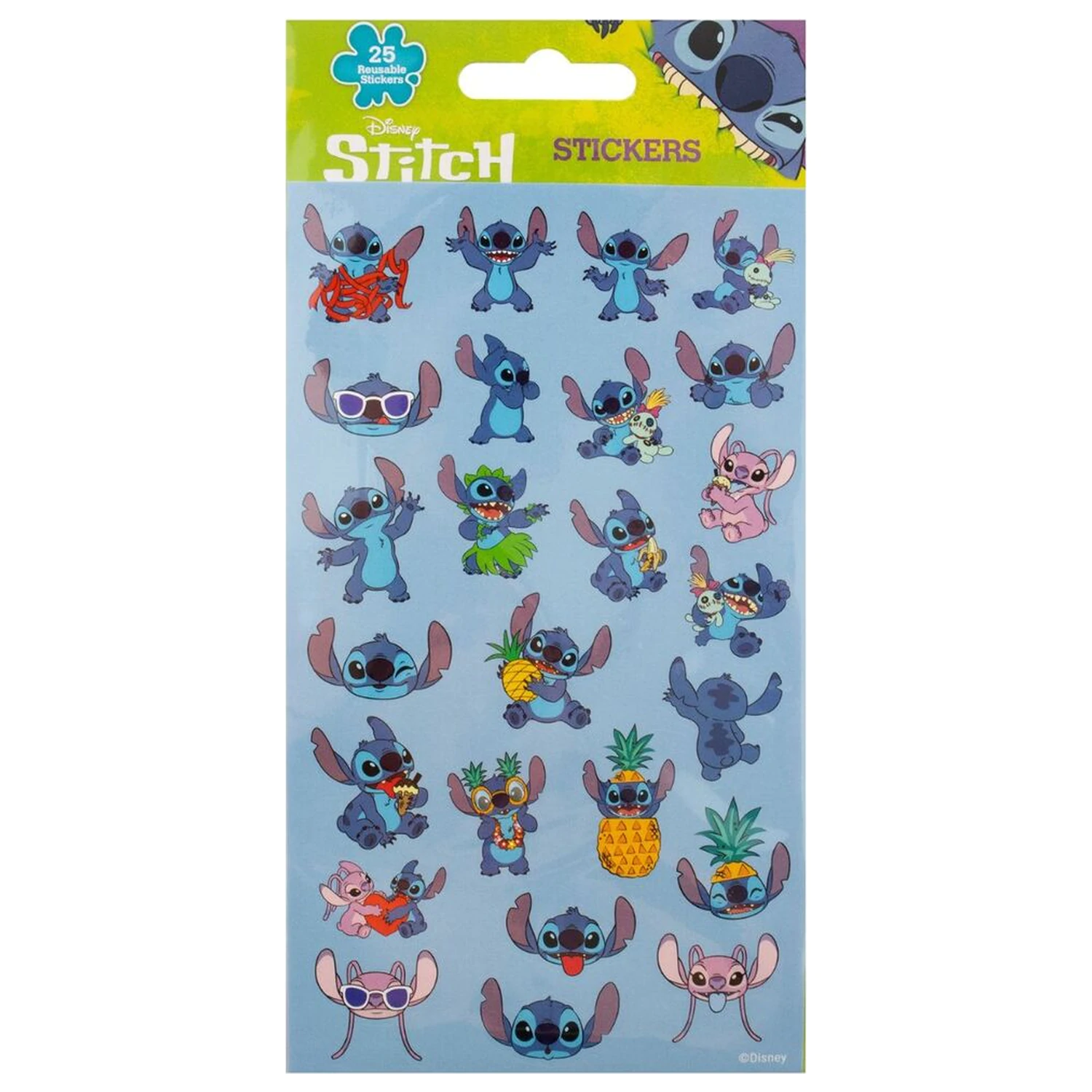 Disney Stitch Reutilizabile stickere 25 de piese poza produsului