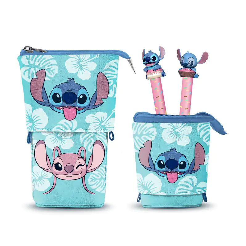 Disney Stitch Pencil case + creion + stilou poza produsului