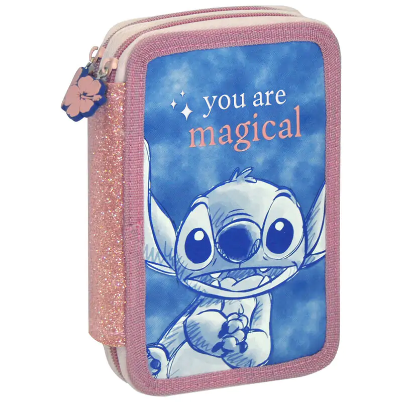 Disney Stitch etui triplu pentru creioane poza produsului