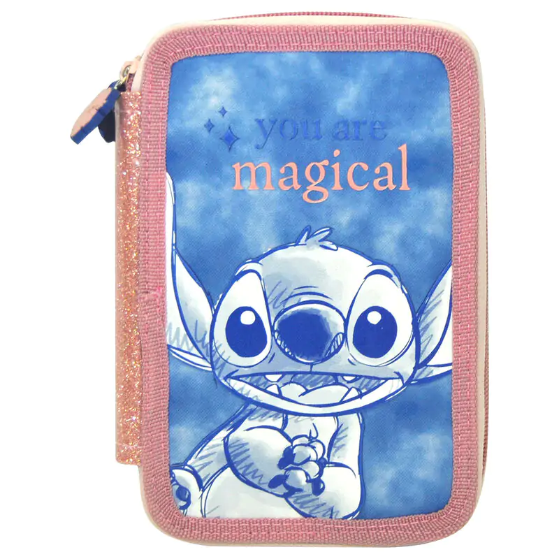 Disney Stitch etui triplu pentru creioane poza produsului